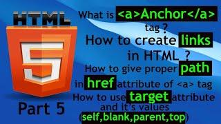 How To Create Links in HTML With a or anchor tag  | Proper Path In href And Target Attribute Values