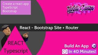 React Tutorial | Add Layout and Router to React App | Typescript | MVC- ep26