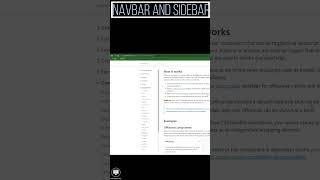 Convert bootstrap navbar into sidebar in mobile devices | #shorts