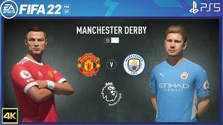 FIFA 22 PS5 | Manchester City Vs Manchester United | Manchester derby | Premier League 2021/22 | 4K