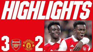 Arsenal 3-2 Manchester United | Nketiah Late Winner | All Goals & Highlights | Premier League