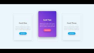 React js responsive web design | Light Version Neumorphism Cards Using Html & CSS with Hover Effect