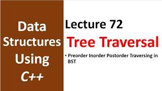 Preorder Inorder Postorder Traversal | Tree Traversal | Data Structure and Algorithm Tutorial - 72