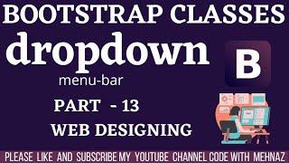 #codewithmehnaz || Bootstrap dropdown menu Tutorial in Hindi / Urdu