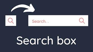 how to make Amimeted search bar using html, css, javascript || tutorial 12