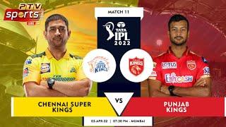 TATA IPL 2022 Live | Chennai Super Kings vs Punjab Kings | CSK vs PBKS Live Streaming