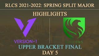 V1 vs Falcon Highlights RLCS 2021-22 - Spring Split Major | 3 July 2022