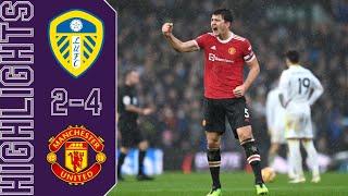 Leeds United vs Manchester United 2-4 Highlights | Premier League - 2021/2022￼