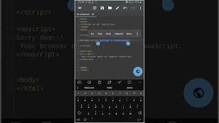 HTML shorts : noscript tag in HTML @ChanduUiCode