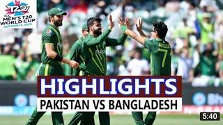 Pakistan vs Bangladesh 41st T20 World Cup Cricket Match FullHighlights Cricket Match Today 6/11/2022