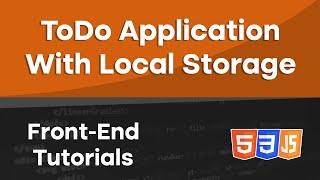 [Arabic] HTML, CSS, JavaScript Tutorials - To-Do App With Local Storage