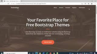 How to Create a Website Using Bootstrap - Learn Bootstrap & Create Free Website