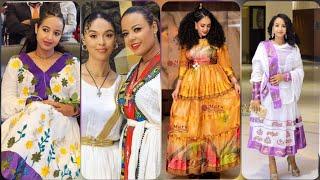 #በጣም የሚያምሩ የሀበሻ #ቀሚሶች#Habesha kemis#Ethiopian cultural #dress new style best#ethiopian traditional