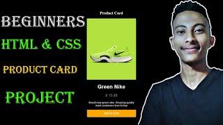 Beginners HTML AND CSS Product Card Project Full Responsive Tutorial