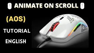 Animate On Scroll-(AOS) Tutorial For Beginners | AOS Javascript Library |