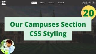 Venella Project Our Campuses Styles | Html Css JavaScript Project #html #css #javascript - Ep20