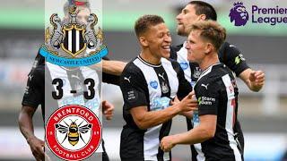 Newcastle United Vs Brentford City 3-3 Highlights | Premier league 2021/2022