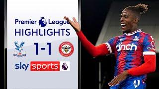 A stunning finish from Wilfried Zaha ???? | Crystal Palace 1-1 Brentford | Premier League Highlights