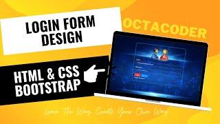Create Attractive Login Form Design | HTML, CSS and Bootstrap