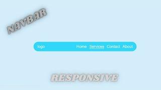 Responsive simple Navbar by css and html #css #html #coding #navbar