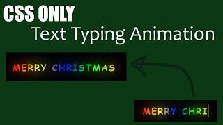 Colour Type Text Effects | CSS Tutorial