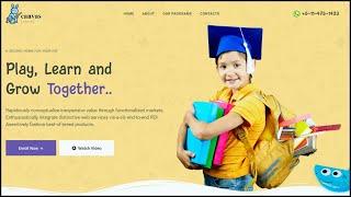 School Website Design HTML CSS and JavaScript - Bootstrap Step By Step Tutorial - Coding Mamun