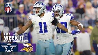 Dallas Cowboys Highlights vs. Minnesota Vikings | 2022 Regular Season Week 11