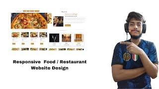 Responsive  Food / Restaurant Website Design | Html Css Bootstrap | Project1