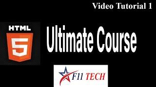 HTML 5 Ultimate Course Video Tutorial 1 - HTML History & Introduction - Web Design & Development