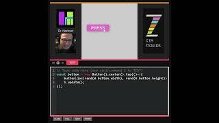 ZIM Teaser! 09 - Button Component in one minute! JavaScript Canvas ZIMjs