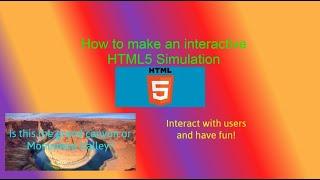 How to make an interactive HTML5 Simulation