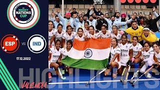 FIH Hockey Nations Cup (Women), Final Highlights: Spain vs India