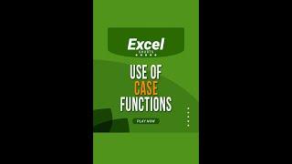 How to Use Case Functions in Excel | Excel | Tutorials | Youtube Shorts #shorts #short