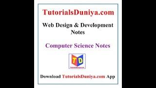 #WebDesign & #Development Notes #Handwritten Complete PDF Download #TutorialsDuniya #shorts #short