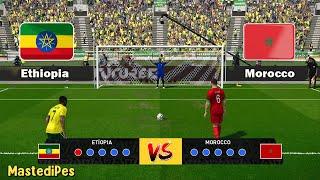 Ethiopia Vs Morocco | Penalty Shootout 2023 | Yassine Bounou Vs Ethiopia | efootball PES Gameplay