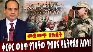 #Ethiopia: መደመጥ ያለበት ልዩ ዕለታዊ ትንታኔ❗️ Egyt|El Sisi | Abiy Ahmed |Nile |Ethiopia