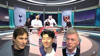 MOTD Tottenham vs West Ham 3-1 Performence Son Heung-min Two Goal???? Conte & Son And Moyes Reaction