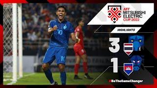 Thailand 3-1 Cambodia (AFF Mitsubishi Electric Cup 2022: Group Stage)