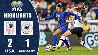 USA vs Germany (2-1) | Women's Friendly Match 2022 | Extended Highlights and Goals