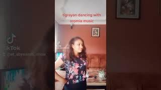 tigrayan dancing with Oromia song     #tiktok #habesha_tiktok #habesha #tigray #tiger #oromo #music