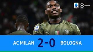 AC Milan vs Bologna (2-0) | Rafael Leao shines again! | Serie A highlights