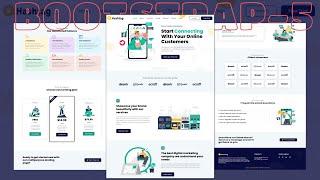 Responsive Digital Marketing Agency Website Using Bootstrap 5 | Bootstrap 5 Projects In Hindi