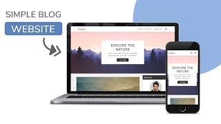 Simple Responsive BLOG Website Design Using HTML / CSS / JAVASCRIPT - Step By Step
