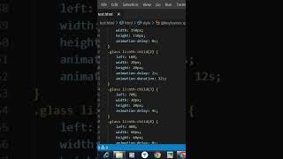 Glass Animation | HTML CSS | WebDesign | #shorts #html #css #html5 #css3