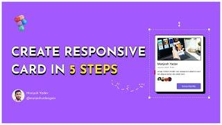 RESPONSIVE CARD DESIGN IN 5 STEPS | FIGMA BASIC TUTORIAL #figma #hindi #hinditutorial