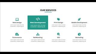 responsive services section html css | services section Design