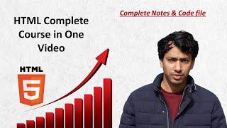 HTML tutorial for beginners in one video in Hindi (With Notes & Code) || Online Study For CS ???????