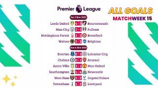 All Premier League Goals MatchWeek 15 ◉ EPL Highlights Today 2022/2023