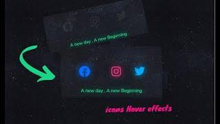 CSS Glowing Social Media Icon Hover Effects using Font awesome Icon @code_clear  New Tutorials ✔️