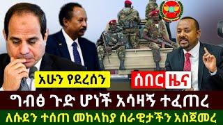 Ethiopia:ሰበር መረጃ | አስደሳች ዜና መከላከያ ሰራዊታችን አስጀመረ | ግብፅ ጉድ ሆነች አሳዛኝ ገጠማት | ለሱዳን ምላሽ ተሰጠ | Abel Birhanu